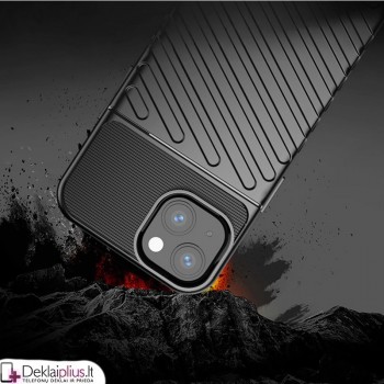 Thunder guminis dėklas - juodas (telefonui Apple Iphone 13 Mini) Thunder guminis dėklas - juodas (telefonui Apple Iphone 13 Mini)